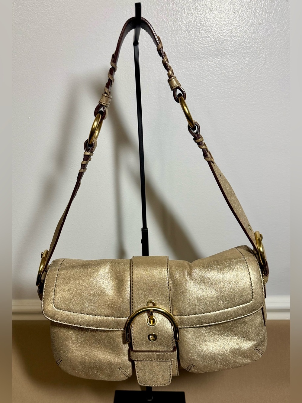 ✨ Rare Vintage Coach Soho Limited Edition Metallic Goat Suede Bag #3663 ✨